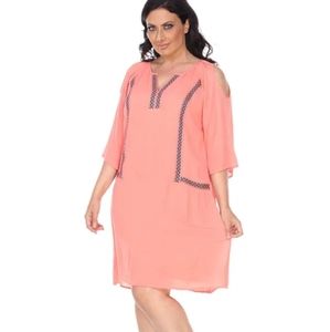 🆕️ White Mark Marybeth Embroidered Dress Plus 3X